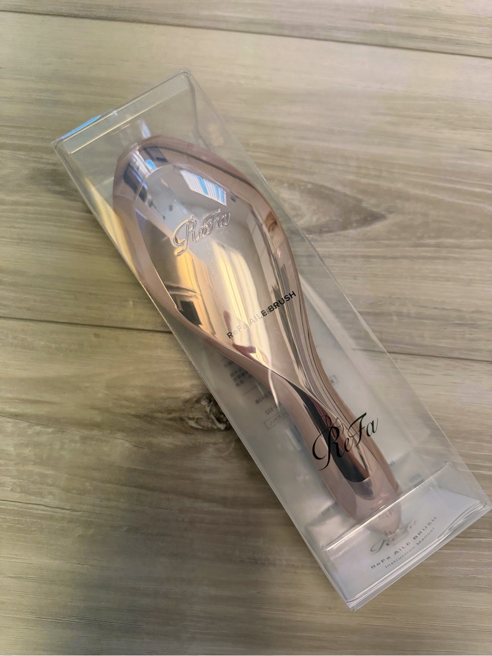 ReFa AILE Brush Rose Gold Shine Hairbrush New